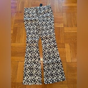 Motel Rocks Black and Cream Patchwork Trousers